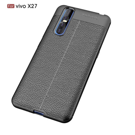 Litchi Texture TPU Shockproof Case for Vivo X27