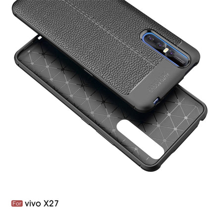 Litchi Texture TPU Shockproof Case for Vivo X27