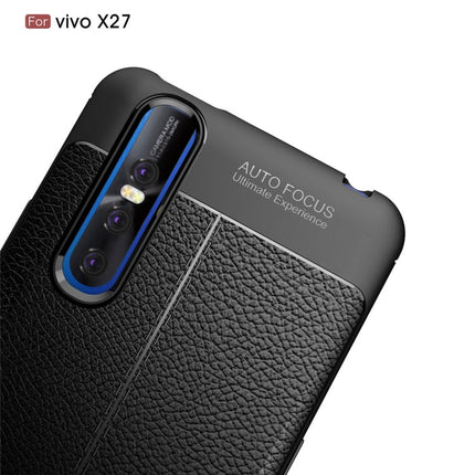 Litchi Texture TPU Shockproof Case for Vivo X27