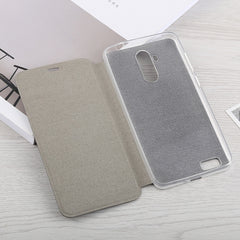 Litchi Texture Horizontal Flip Transparent TPU + Leather Case for LEAGOO M9 Pro