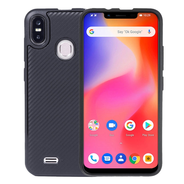 Carbon Fiber Texture TPU Protective Case for Ulefone S10 Pro