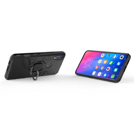 PC + TPU Shockproof Protective Case for Vivo NEX A, with Magnetic Ring Holder