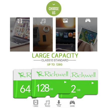 Richwell 32GB High Speed Class 10 Micro SD(TF) Memory Card, 32GB