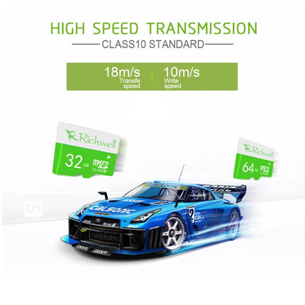 Richwell 32GB High Speed Class 10 Micro SD(TF) Memory Card
