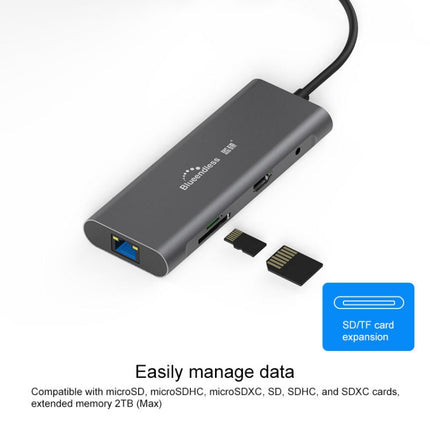 Blueendless 9 In 1 Multi-function Type-C / USB-C HUB Expansion Dock