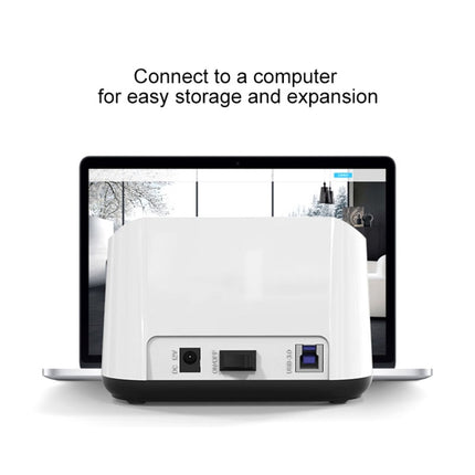 Blueendless 2.5 / 3.5 inch SATA USB 3.0 2 Bay Hard Drive Dock