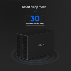 Blueendless USB-B Interface 3.5 inch 2 Bay RAID Combination Array HDD External Enclosure, USB-B