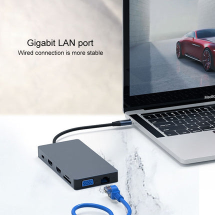 Blueendless 12 In 1 Multi-function Type-C / USB-C HUB Expansion Dock