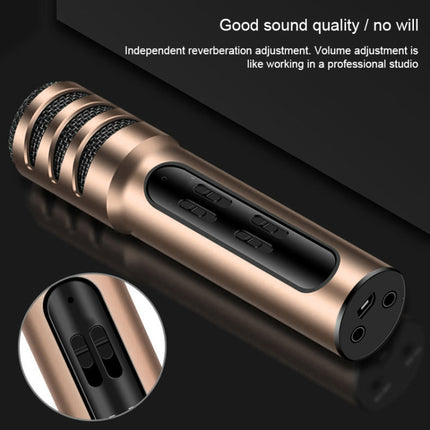 BGN-C7 Condenser Microphone Dual Mobile Phone Karaoke Live Singing Microphone Built-in Sound Card