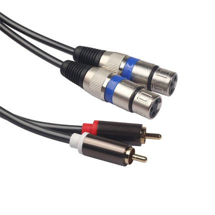 366156-15 2 RCA Male to 2 XLR 3 Pin Female Audio Cable, Length: 1.5m, 366156-15 2 RCA Male to 2 XLR 3 Pin Female