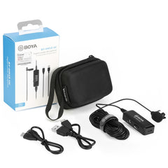 BOYA BY-DM10 UC USB-C / Type-C Plug Broadcast Lavalier Microphone with Windscreen, Cable Length: 6m