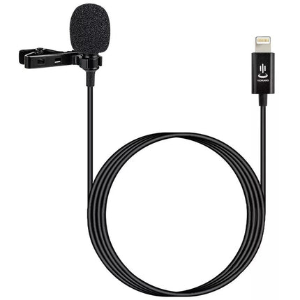 YICHUANG YC-LM10II 8 Pin Port Intelligent Noise Reduction Condenser Lavalier Microphone, Cable Length: 1.5m, YC-LM10II