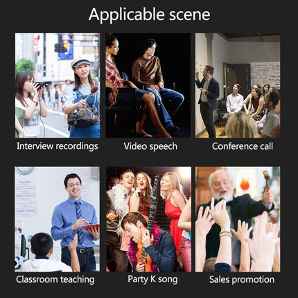 YICHUANG YC-LM10II 8 Pin Port Intelligent Noise Reduction Condenser Lavalier Microphone, Cable Length: 1.5m, YC-LM10II