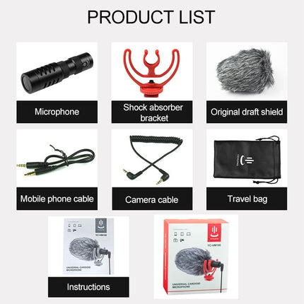 YICHUANG YC-VM100 3.5mm Port Portable Pointing Noise Reduction Microphone