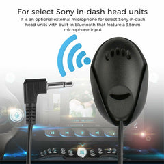 ZJ010MR Mono 2.5mm Angle Head Plug Car Navigation GPS Speaker External Paste Bluetooth Microphone, Length: 3m, 2.5mm