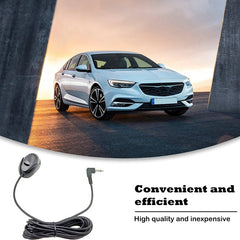 ZJ010MR Mono 2.5mm Angle Head Plug Car Navigation GPS Speaker External Paste Bluetooth Microphone, Length: 3m, 2.5mm