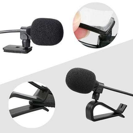 ZJ015MR Mono 2.5mm Angle Head Plug Car Navigation DVD External Paste Microphone, Length: 3m, Mono 2.5mm Angle Head