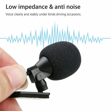 ZJ015MR Mono 2.5mm Angle Head Plug Car Navigation DVD External Paste Microphone, Length: 3m, Mono 2.5mm Angle Head