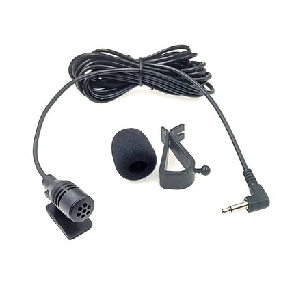ZJ015MR Mono 3.5mm Angle Head Plug Car Navigation DVD External Paste Microphone, Length: 3m, Mono 3.5mm Angle Head