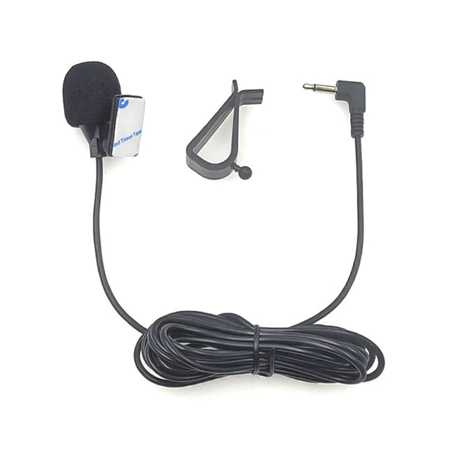 ZJ015MR Mono 3.5mm Angle Head Plug Car Navigation DVD External Paste Microphone, Length: 3m, Mono 3.5mm Angle Head