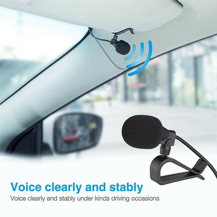 ZJ015MR Stereo 2.5mm Angle Head Plug Car Navigation DVD External Paste Microphone, Length: 3m, Stereo 2.5mm Angle Head