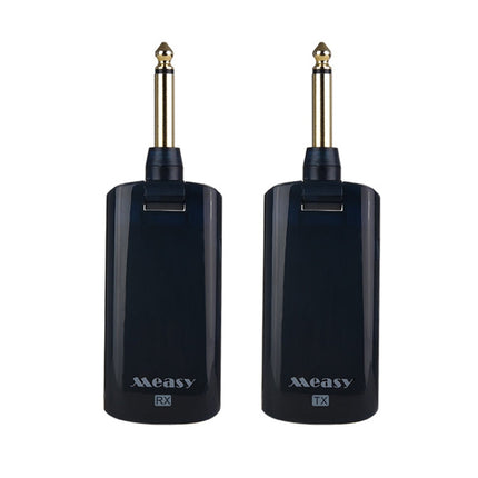 Measy AU688-U 20 Channels Wireless Guitar System Rechargeable Musical Instrument Transmitter Receiver, AU688-U Black