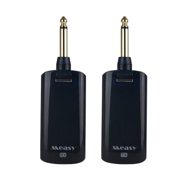Measy AU688-U 20 Channels Wireless Guitar System Rechargeable Musical Instrument Transmitter Receiver, AU688-U Black