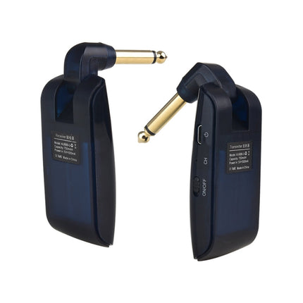 Measy AU688-U 20 Channels Wireless Guitar System Rechargeable Musical Instrument Transmitter Receiver, AU688-U Black