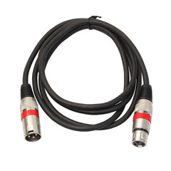 1m 3-Pin XLR Male to XLR Female MIC Shielded Cable Microphone Audio Cord, Length: 1m (Red)