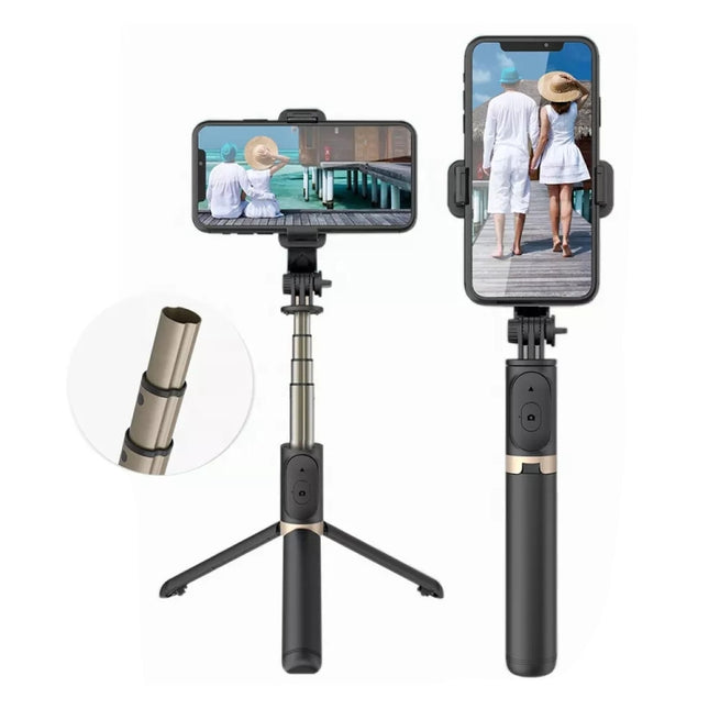 Q03 Bluetooth Remote Control Tripod Selfie Stick Phone Holder, Q03 (White), Q03 (Black)