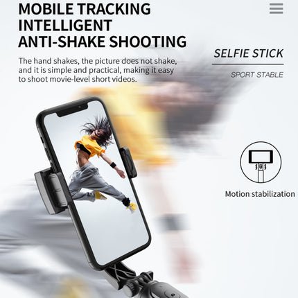 Q08 Gimbal Stabilizer Bluetooth Remote Control Tripod Selfie Stick, Q08 (Black)