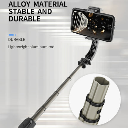 Q08 Gimbal Stabilizer Bluetooth Remote Control Tripod Selfie Stick, Q08 (Black)