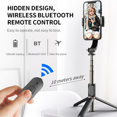 Q08 Gimbal Stabilizer Bluetooth Remote Control Tripod Selfie Stick, Q08 (Black), Q08 (White)