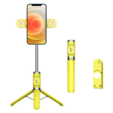Bluetooth Remote Control Dual Fill Light Tripod Selfie Stick, Dual Fill Light (Red), Dual Fill Light (Yellow), Dual Fill Light (Black), Dual Fill Light (Green)