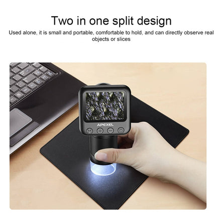 APEXEL MS003 Outdoor Portable HD Digital Microscope with Base, APEXEL MS003