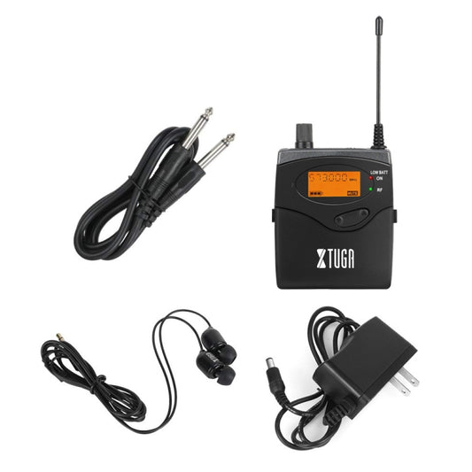 XTUGA RW2080 UHF Wireless Stage Singer In-Ear Monitor System Single BodyPack Receiver, RW2080 Receiver Bodypack