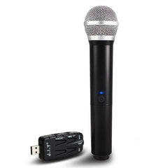 J.I.Y K Song Wireless Microphones for TV PC with Audio Card USB Receiver, Black