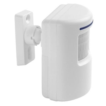 FY-0256 2 in 1 PIR Infrared Sensors (Transmitter + Receiver) Wireless Doorbell Alarm Detector for Home / Office / Shop / Factory, EU Plug