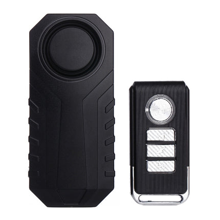 KS-SF22R IP55 Waterproof Wireless 113dB Vibration Burglar Sensor Alarm with Remote Control for Vehicle / Bicycle / Electric Bicycle, KS-SF22R