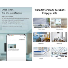 Original Xiaomi Honeywell Smart Fire Alarm Smoke Detector Alarm, Work with Xiaomi Multimode Smart Home Gateway 2 (CA1001) Mihome APP Control, APP Control