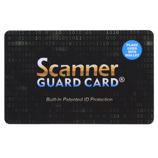 100 PCS Scanner Guard Card RFID Blocking Card, Built-in Patented ID Protection