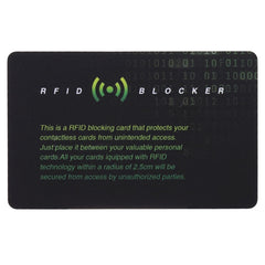 100 PCS Scanner Guard Card RFID Blocking Card, Built-in Patented ID Protection