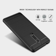 For Nokia 5 Brushed Carbon Fiber Texture Shockproof TPU Protective Cover Case, Nokia 5, For Nokia 5