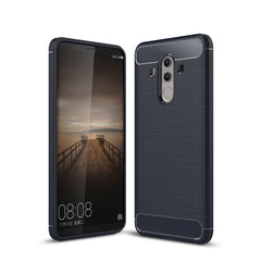 For Huawei  Mate 10 Pro Brushed Texture Carbon Fiber Shockproof TPU Rugged Armor Protective Case , For Mate 10 Pro, For Huawei Mate 10 Pro