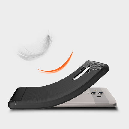 For Huawei  Mate 10 Pro Brushed Texture Carbon Fiber Shockproof TPU Rugged Armor Protective Case , For Mate 10 Pro, For Huawei Mate 10 Pro