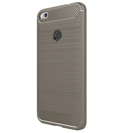 For Huawei  P8 Lite (2017) Brushed Carbon Fiber Texture Shockproof TPU Protective Case, Huawei P8 Lite (2017)
