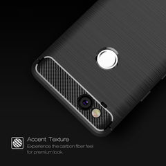 For Google Pixei 2 Brushed Texture Carbon Fiber Shockproof TPU Rugged Armor Protective Case, For Google Pixel 2, Google Pixel 2