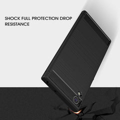 For Sony Xperia XA1 Ultra Brushed Texture Carbon Fiber Shockproof TPU Rugged Armor Protective Case, For Sony Xperia XA1 Ultra, Sony Xperia XA1 Ultra