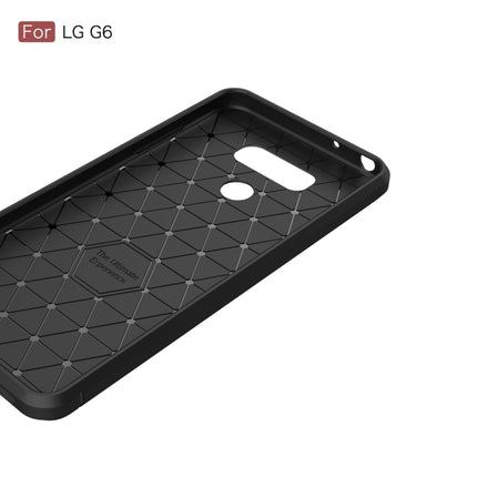 For LG G6 Brushed Carbon Fiber Texture Shockproof TPU Protective Cover Case, For LG G6, For G6