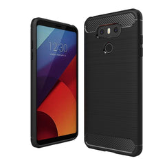 For LG G6 Brushed Carbon Fiber Texture Shockproof TPU Protective Cover Case, For G6, For LG G6